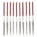 New Mini 10Pcs Set 3mm x140mm Diamond Needle File Coated Riffler Set Jewelry Crafts Glass Cutting