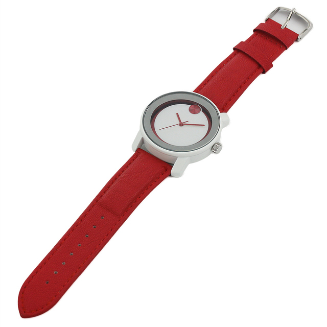 Zegarek damski SINOBI casualowy minimalistyczny czerwony
