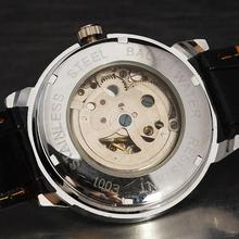 WINNER Women Mechanical Wrist Watch Leather Strap Rose Golden Vine Hollowed Pattern Golden Bezel