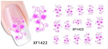 50Sheets XF1422 XF1469 Nail Art Water Tranfer Sticker Nails Beauty Wraps Foil Polish Decals Temporary Tattoos