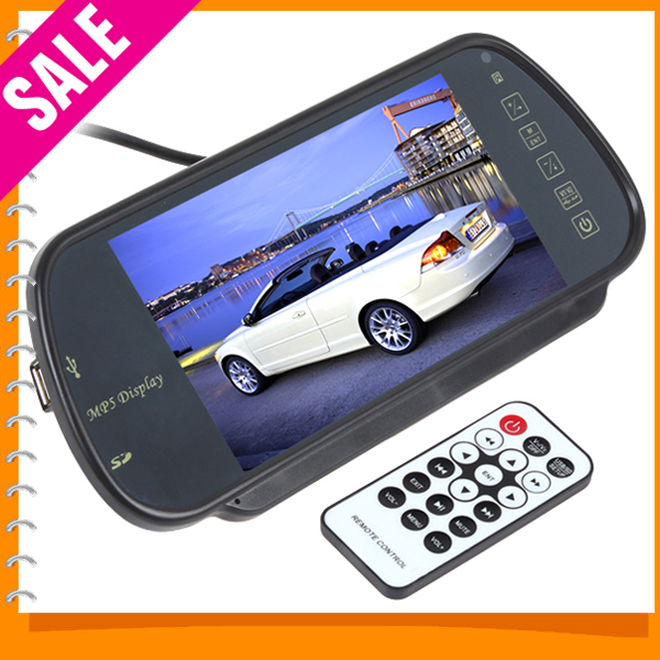 Гаджет  7 Inch Color TFT LCD MP5 Car Rear View Mirror Monitor Auto Vehicle Parking Rearview Monitor SD/USB FM Radio For Reverse Camera None Автомобили и Мотоциклы