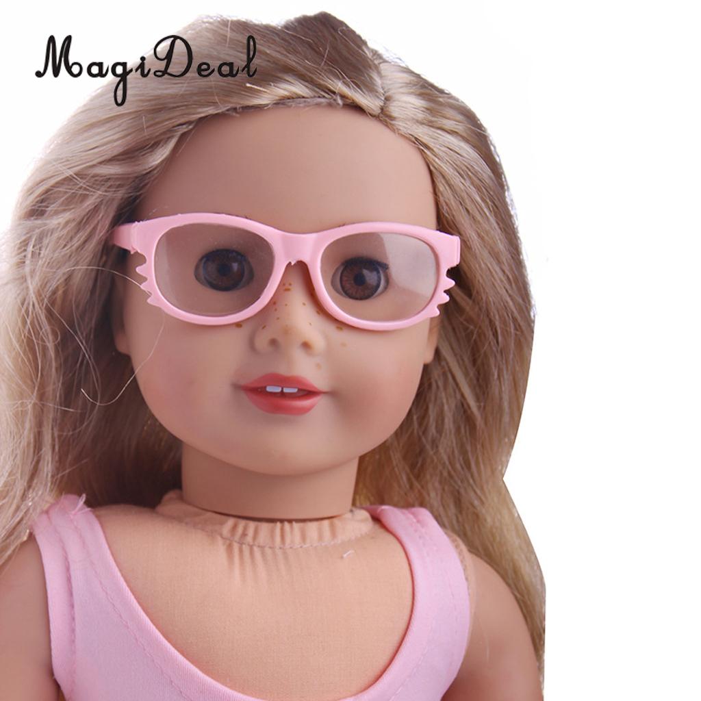 5 par de ojos gafas de sol gafas para 18 Inch chicas norteamericanas muñeca