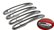 For Chevrolet Lacetti / Optra / Estate / Nubira 2004 – 2009 Chrome Car Door Handle Cover Trim with 2 Keyholes Free Shipping