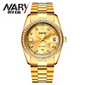 Luxury watch men Golden Watch Automatic Mechanical Watches NARY Brand Tourbillon Business Black Male Complete Calendar