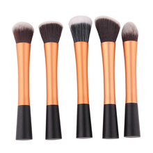 Golden brushes kit 5pcs profesional Cosmetic makeup brushes Toiletry make up tool makeup brush set pincel maquiagem beauty cheap