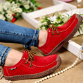 New Fashion Woman Casual Shoes Wild Lace up Woman Flats Warm Comfortable Concise Woman Shoes Breathable