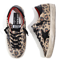 New spring autumn genuine leather women’s casual fashion golden goose leopard shoes big size 34-46 female flat shoe 4