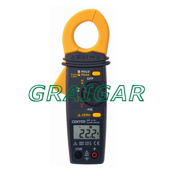 CENTER-222 mini clamp meter, clamp meter tester, AC CLAMP METER,Free shipping