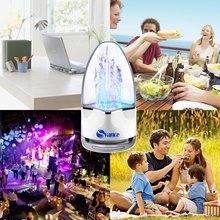 Outdoor Portable Premium Stereo Wireless Bluetooth Speaker Bullet Head Design Water Dancing Speakers Computer Speakers