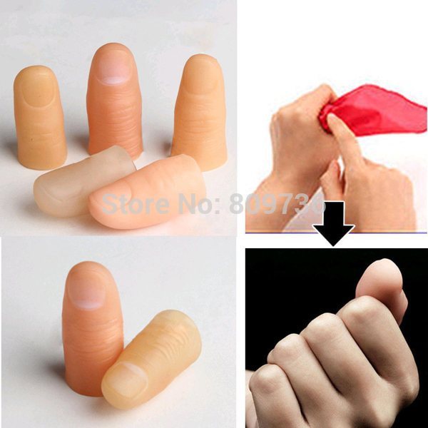 Fake Simulation Soft Thumb Finger Stage Magic Trick Props Best New Y2G6