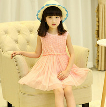 2015 dress summer floral baby flower girl princess tutu 2 color for weddings infant holiday dresses kids clothing