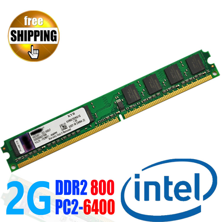 Wholesale ! Brand New DDR2 DDR 2 800 Mhz / PC2 6400 2GB Desktop PC DIMM Memory RAM DDR800 800Mhz / compatible Intel Motherboard
