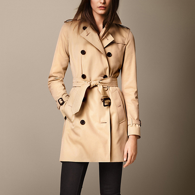 2014 autumn/winter new arrive,women's middle length trench coat,double breasted lapel coat,free shipping