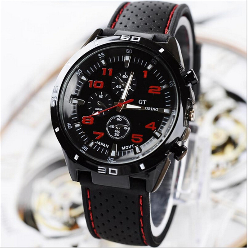 New Sports watch male fashion silica gel watch female table casual big dial lovers quartz watch