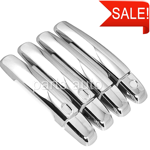8x TRIPLE CHROME 4 DOOR HANDLE COVER for SUZUKI 06 11 GRAND VITARA 05 11 SX