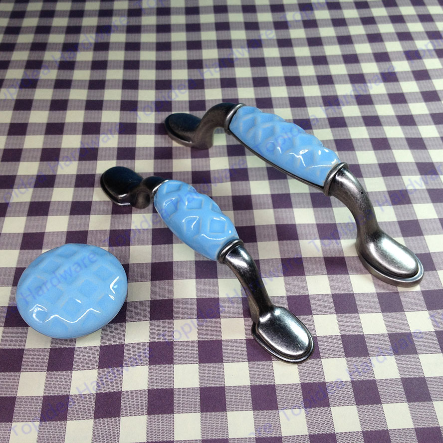 Online kopen wholesale handvat blauw uit china handvat blauw ... Slaapkamer blauw meubilair