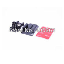 100set/lot Gopro Buckle Basic Mount+Go pro Helmet Curved Mount +3M VHB Sticker For Go pro 4/3+/3/2/1/SJ4000 GP13