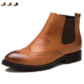 Big Size Genuine Leather Men Boots Winter Man Shoes Ankle Boot Snow