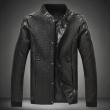 Hot Sale!2015 New Men Big Yards Cultivate One’s Morality Leather Jacket Men’s Leather Coat High-grade Locomotive Male Furs M-5xl