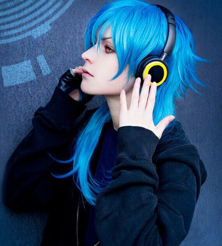 Anime Hairstyles Cosplay | 60cm fashion mens hairstyle blue mixed anime cosplay Anime Hairstyles Cosplay | 60cm fashion mens hairstyle blue mixed anime cosplay