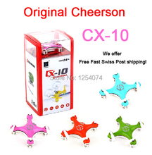 Free Shipping Cheerson CX-10 CX10 Mini 2.4G 4CH 6 Axis LED RC Quadcopter RTF MINi RC Helicopter