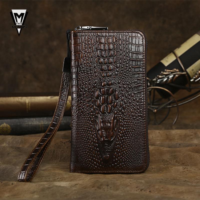 Crocodile Leather Wallet Men Wallet Alligator Male Genuine Brief Fashion Long Design Men Wallets Cowhide wallet
