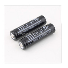 4 pcs 18650 Battery 3 7V li ion 6000mAh UltraFire strong light flashlight Battery rechargeable Battery
