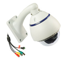 Wide Angle HD SDI Outdoor Camera 130 Degree Fisheye 1080P Security Camera Vandalproof Dome Camera