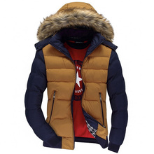 Hooded Design Men Parka Size M 3XL Casual Fit Men s Winter Coat Stand Collar Thick