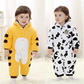 Fashion Baby Clothes 3 Layer Thicking Warm Bodysuit Long Sleeve Infant Rompers 100 Cotton One piece