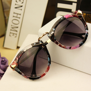 2015 Brand Designer Vintage Trend Sunglasses For Women Men Round Retro Sun Glasses Sports Bike Oculos