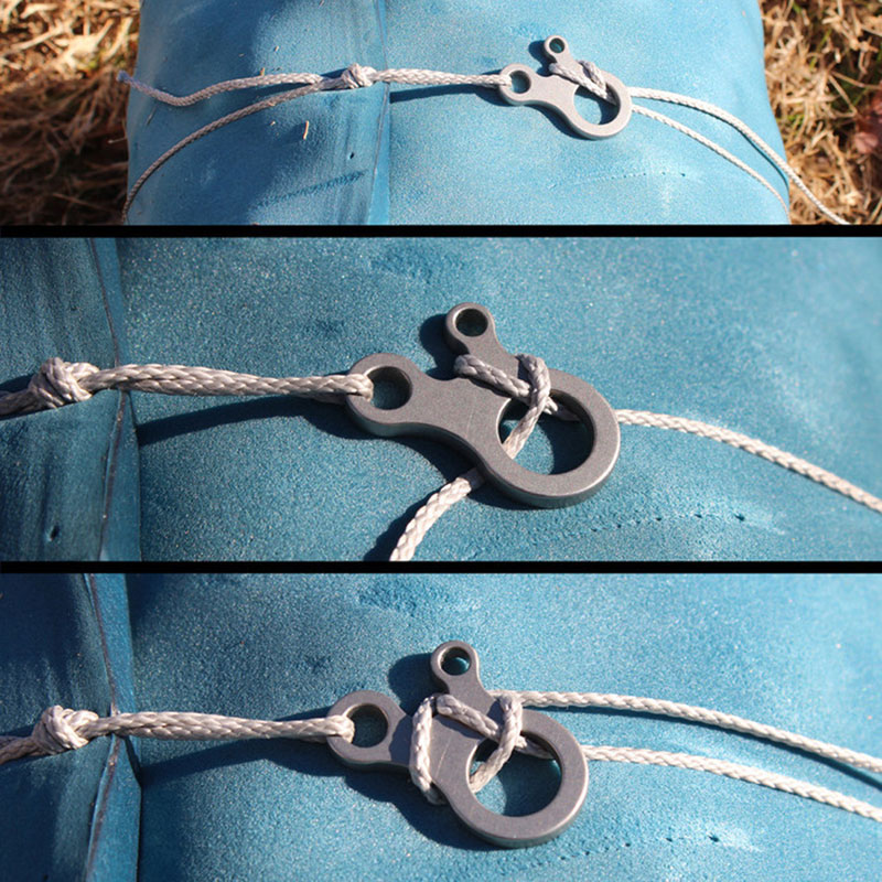 Description Picture 5 of itemMulti tool cord camp outdoor hike Quick Tight Tent Survive fastener travel kit wind bushcraft Fast knot rope buckle pocket