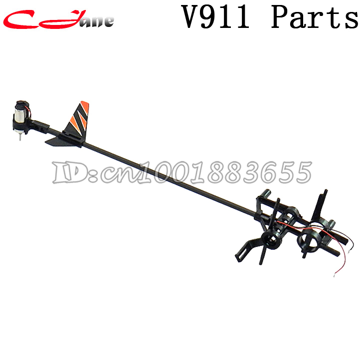 Wholesale WL V911 spare parts Tail motor set,Main Frame,Horizontal stabilizer,tail boom for V911 V911-1 V911-2 RC Helicopter