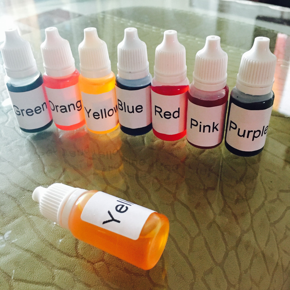 Handmade Soap DYE Pigments Colour 7 colors Liquid 10ml*7 DIY Pink