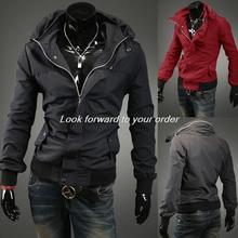 2014 Autumn Winter Warm Fashon New Casual Jackets Men Outerwear Hoodie Jacket Coat Zipper Slim Casual