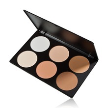 LS4G Hot Selling Professional 6 Color Pressed Powder Palette Nude Makeup Contour Cosmetic