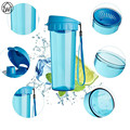 500ml Strainer Water Bottles Athletic Cups Professional Sports Direct Drinking Water Bottle Lanyard Portable Climb Bike