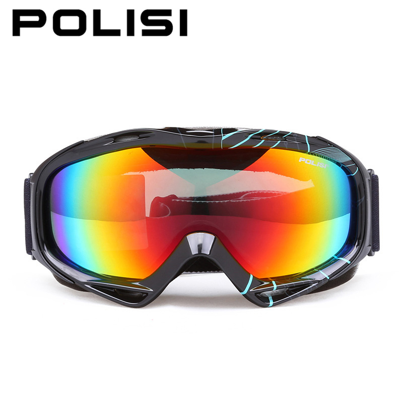 POLISI Polarized Ski Snow Snowboard Goggles Snowmobile Gafas Motocross Goggles Skiing Snowboarding Glasses Winter Sports Eyewear