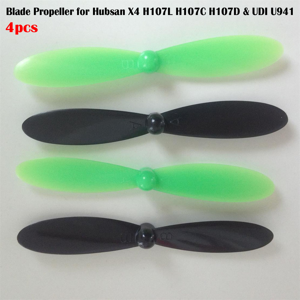 4pcs Main Propellers Blade Replacement Spare Parts for For Hubsan X4 H107L H107C H107D UDI U941 RC Quadcopter Aircraft