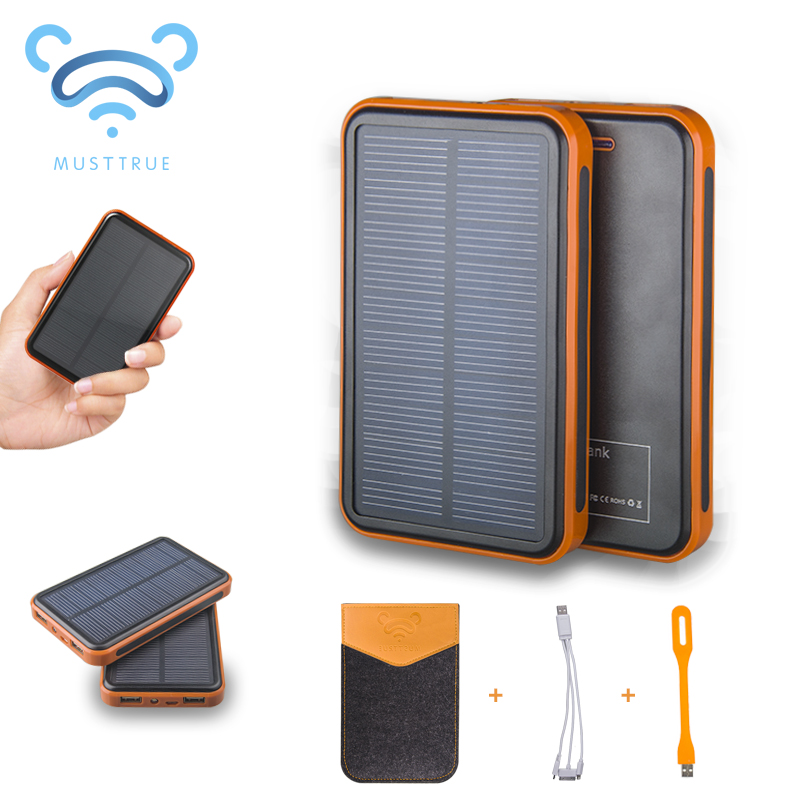 Waterproof Solar Power Bank Dual USB Powerbank 10000mAh External Battery Portable Charger Bateria Externa Pack for Mobile phone Waterproof Solar Power Bank Dual USB Powerbank 10000mAh External Battery Portable Charger Bateria Externa Pack for Mobile phone