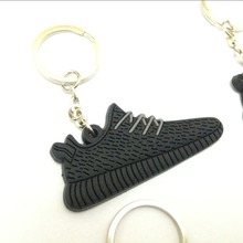 24pcs Lot yeezys350 Yeezys 350 boost PVC Key chain wallets chaveiro wholesale Free Shipping
