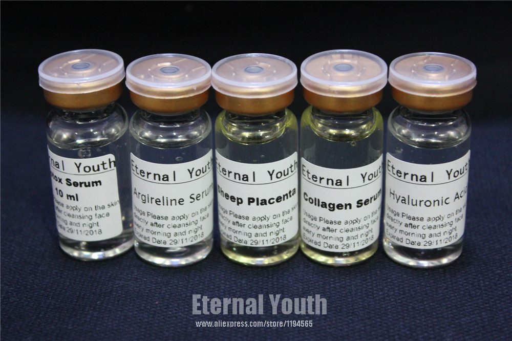 5pcs Set Boto x Argireline Hyaluronic Acid Collagen Sheep Placenta Firming Lifting Serum Anti wrinkle Anti