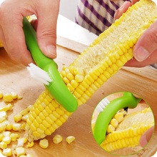 CK070 New Gadgets Corn Stripper Cob Remover With Cleaning Brush Peel Corn Planer Grain Threshing Device Kitchen Accessories