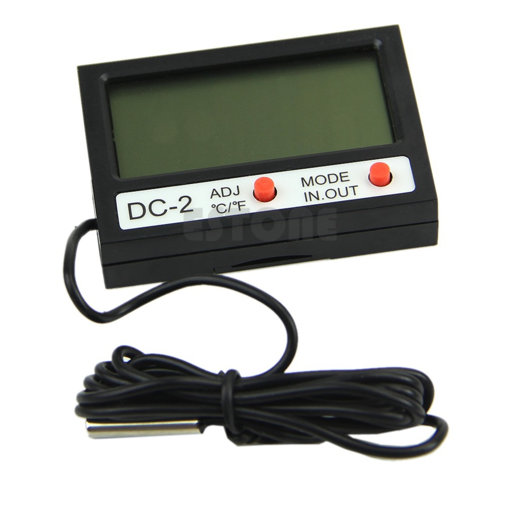 Free Shipping Digital LCD Indoor / Outdoor Hygrometer Thermometer Humidity Temperature Meter