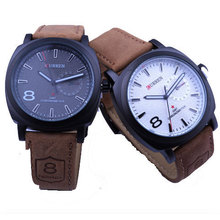 Curren 2015 fashion Quartz watch Men Watches Military Watches Men Corium Leather Strap army wristwatch relogio