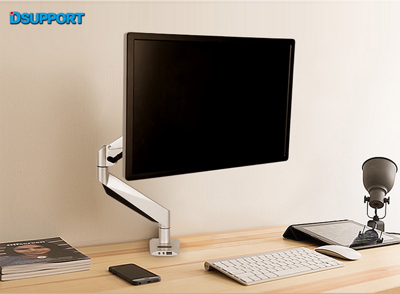 Loctek D7h Aluminum Gas Spring Full Motion Desktop Monitor Holder