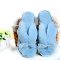 Designer Slippers Women Plush Slippers Home Butterfly knot Flip Flops Indoor Fur Slippers Female Shoes Ladies