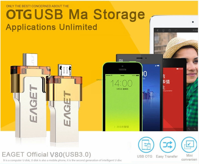 EAGET V80 Official 16G 32G 64G Smartphone USB 3.0 Flash Drive Pen Drive Micro USB otg usb stick Portable Memory Double Plug EAGET V80 Official 16G 32G 64G Smartphone USB 3.0 Flash Drive Pen Drive Micro USB otg usb stick Portable Memory Double Plug