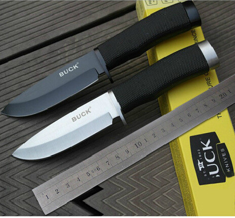 High Quality 768 Hunting Knife Outdoor Survival Camping Knife Small Straight hunting Knife black white Fast