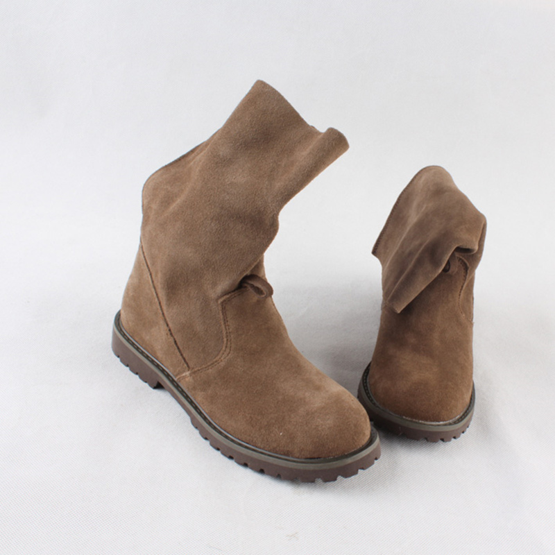 flat heel work boots